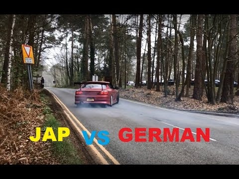 Jap Vs German Cars Leaving A Car Meet
