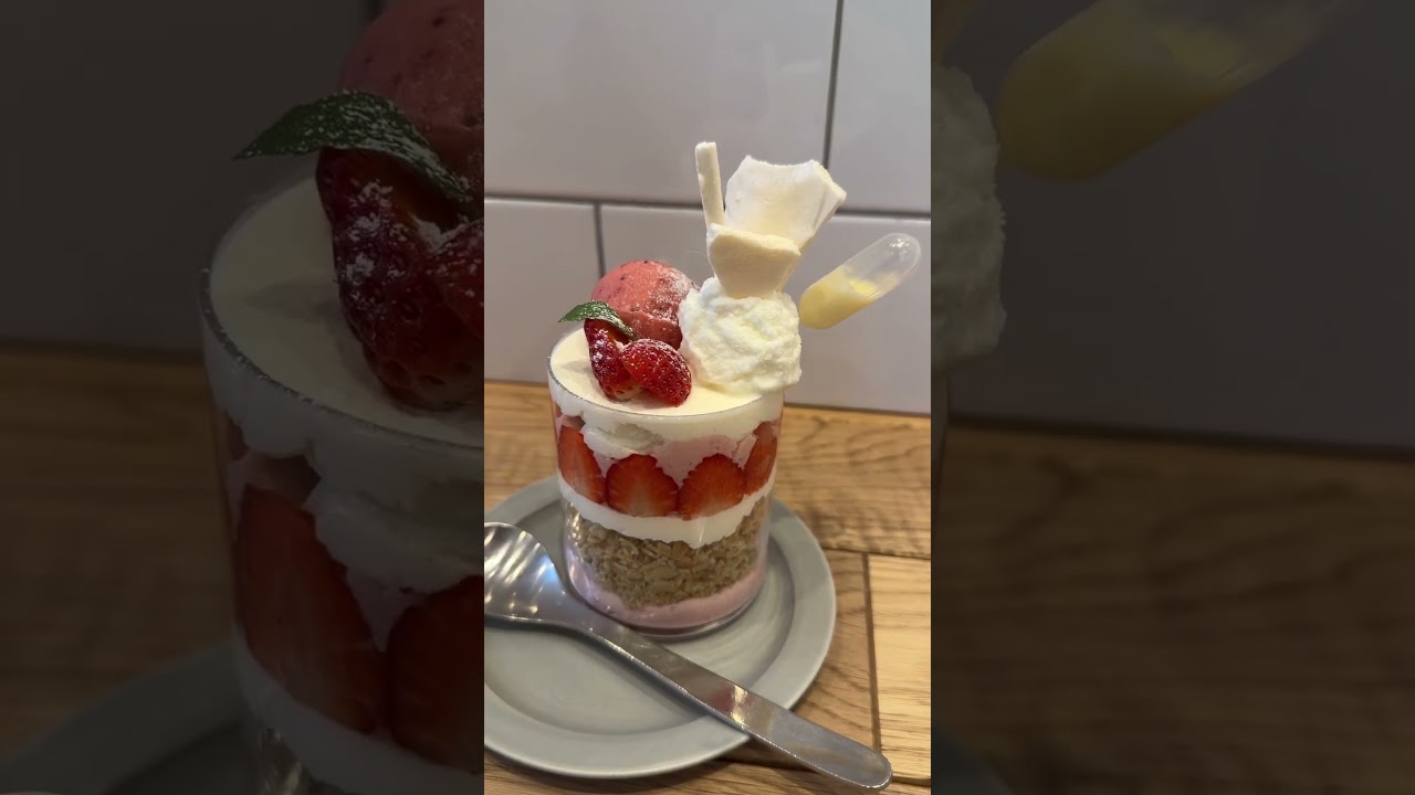 【函館近郊】休業した北斗市の人気カフェのいちごパフェ #函館食べ歩き #函館グルメ #北斗市