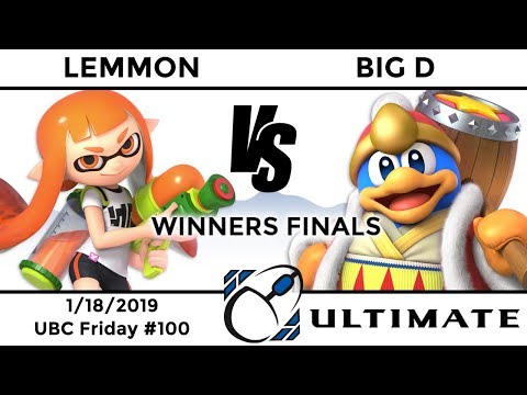 UBC Friday #100: Winners Finals - Lemmon (Inkling, Daisy) vs Big D (Ice Climbers, King Dedede)