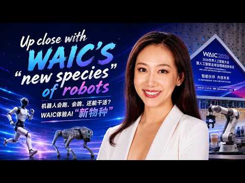 Live: Up close with WAIC's 'new species' of robots