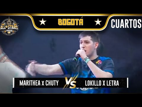 LETRA Y LOKILLO VS CHUTY Y MARITHEA EN GOD LEVEL BOGOTÁ [CUARTOS]
