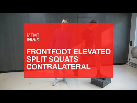 Front Foot Elevated Split Squat mit Kettlebell contralaterale Load - MTMT Index