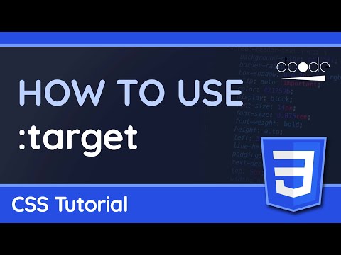 Using the target pseudo class — CSS Tutorial