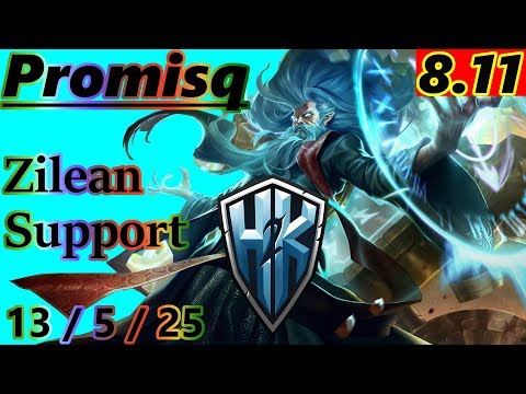 Promisq as Zilean Support - S8 Patch 8.11 - Full Gameplay