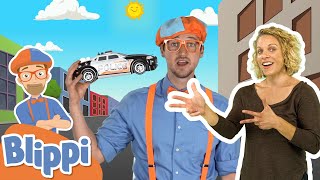 Police Car Song | MyGo! Sign Language For Kids | Blippi - Songs | ASL