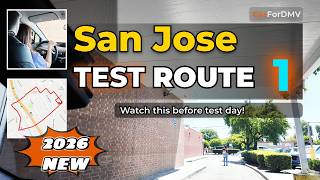 San Jose DMV Driving Test Route 1 (2026) | Real Walkthrough + Tips