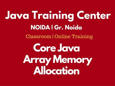 Array Memory Allocation In Java By Som Sir