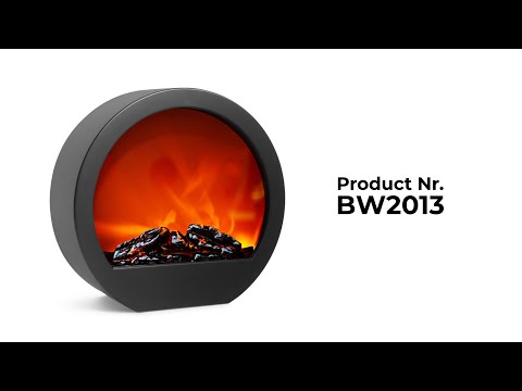 BW2013 - Kandalló LED-es lánghatással - elemes / hálózati - 35 x 12 x 38 cm