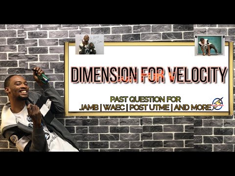 Solving Dimension For Velocity