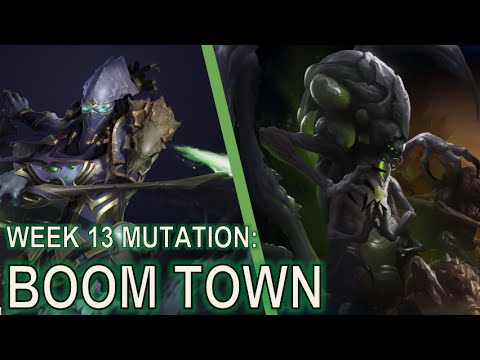 Starcraft 2 Co-Op Mutation #13: Boom Town [DT Corsair]