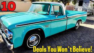 Unbelievable Craigslist Deals: 10 Classic Trucks at Shockingly Low Prices!