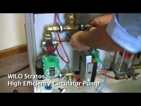 Wilo stratos high efficiency circulator water pump demo