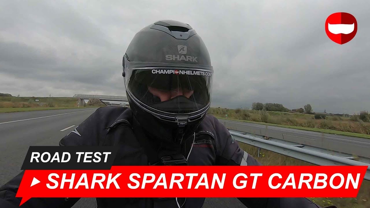 Casco Integral Para Moto Shark Spartan Gt Carbon Skin Negro