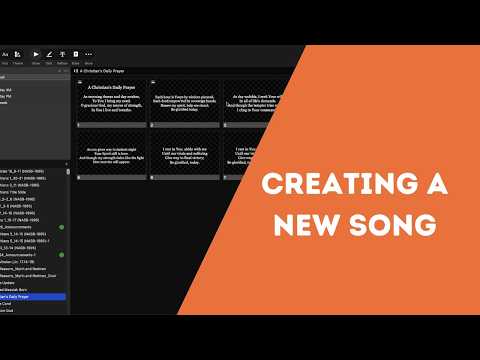 ProPresenter Creating a New Song