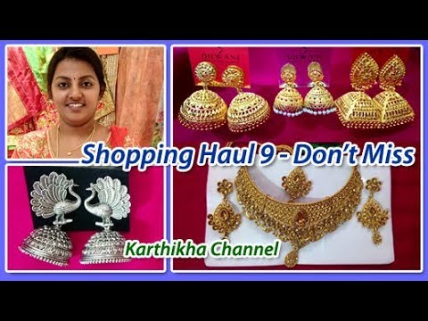 Shopping Haul in Tamil / Shopping Haul 9 - T.Nagar Saravana Stores - Jewellery & Accessories Video
