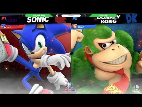 Super Smash Bros. Ultimate: DankStep (Donkey Kong) V The Junk King (Sonic) - Synthesis Online 77