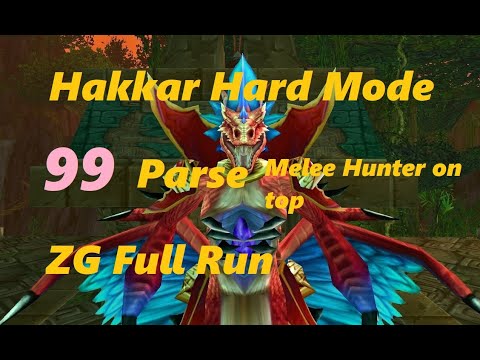 99 Parse Hakkar HM - ZG Full run - Melee Hunter PoV - SoD