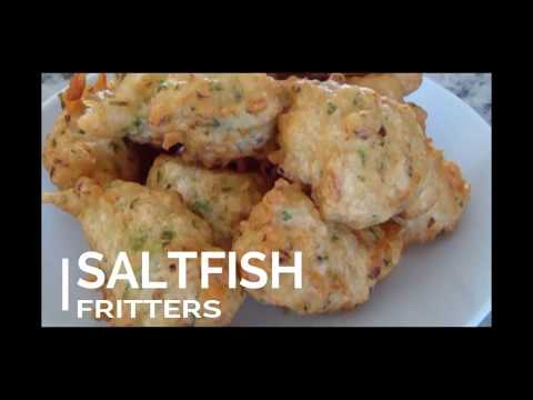 Saltfish Fritters: step by step
