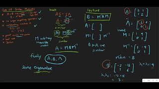 Lec28.a Similar Matrices - Definition & Simple Example