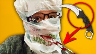 ШКОЛЬНИК С ПАКЕТОМ НА ГОЛОВЕ ХОЧЕТ МЕНЯ УБИТЬ! НЕАДЕКВАТНЫЙ ХЕЙТЕР С НОЖОМ ПРОТИВ