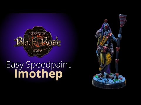 ?Easy Speedpaint - Imothep - Black Rose Wars Rebirth⚫?⚔️