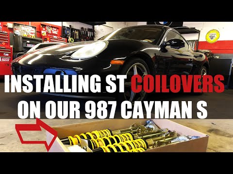 Porsche Cayman S 987 ST Coilover Install: Front Suspension