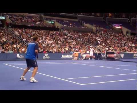 Pete Sampras vs Jim Courier HSBC Cup 2011!!