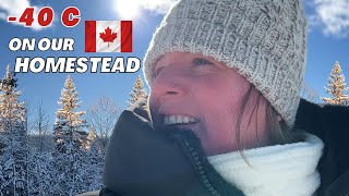 Polar Vortex hits our Canadian Homestead at -40C | Planning our 2026 Garden and Well Update