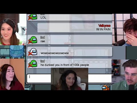 Streamers react to Disguised Toast catching valkyrae without even seeing her ft Sykkuno Hafu Corpse