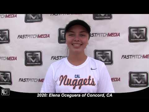 2020 Elena Oceguera Speedy Slapper Shortstop Softball Skills Video - Cal Nuggets