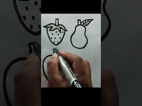 Easy Fruits Drawing. Nilima's Drawing.  #drawing4kids #drawingtutorial #foryou #art #drawinglessons