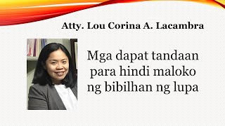 Buying Land in the Philippines (Pagbili ng Lupa)