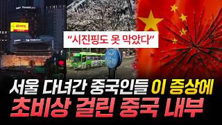 "시진핑도 못 막았다" 서울 다녀간 중국인들 '이 증상'에 초비상 걸린 중국 내부