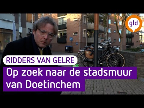 Ridders van Gelre op zoek naar de stadsmuur van Doetinchem