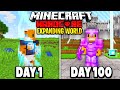 I Survived 100 Days In A 1x1 BORDER In Hardcore Minecraft Here S What Happened