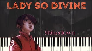 Shinedown - Lady so Divine (Piano Tutorial) 