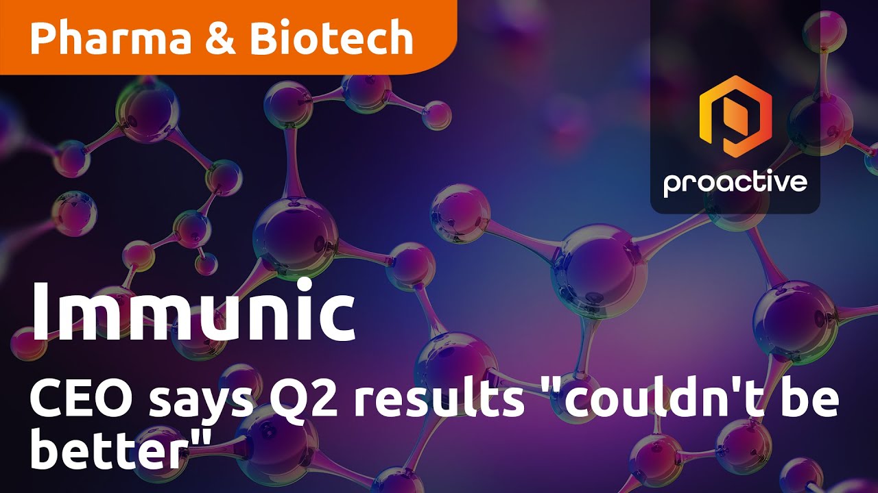 Immunic CEO says Q2 results "couldn't be better"