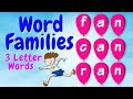 Word Families 3 Letter Word Families Episode 1 Bubble Kidz