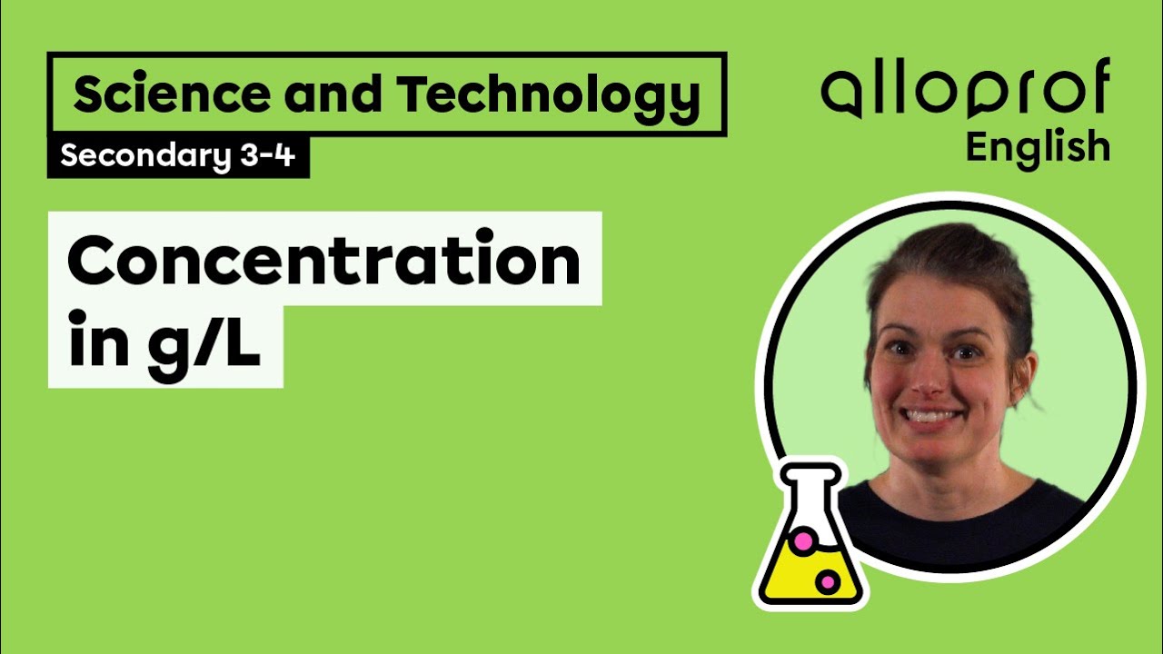 Concentration in g/L