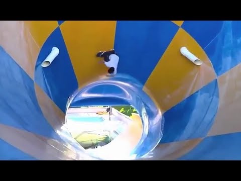 INSTABLAST! - WATERPARK LOOP!! HUGE FS Nosegrind 20 Rail!! Boardslide Rail In HIGH HEELS!!
