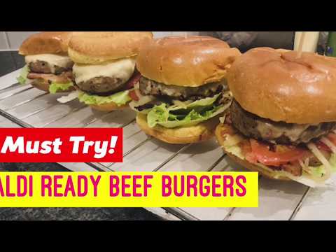 ALDI Beef Patties Burger 🍔Must Try!