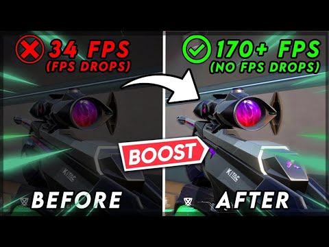 HOW TO BOOST FPS AND FIX DROPS IN VALORANT!(170+FPS)