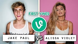 Jake Paul vs Alissa Violet First Vines Battle / Who's the Best