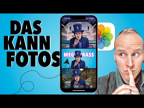 📲 In Apple Fotos Bilder ausschneiden & kombinieren + Text hinterlegen 💪🏻