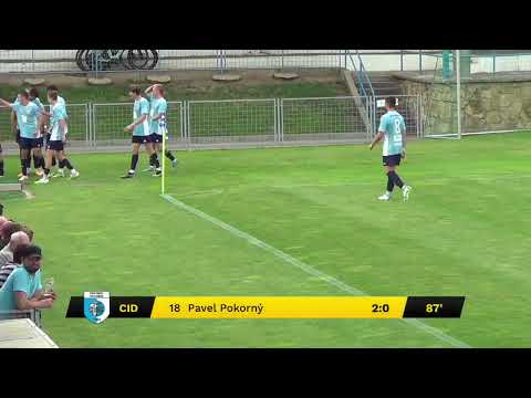 Pavel Pokorný GÓÓÓL z 60m+žlutá za buchty!!! Fortuna Divize C RMSK N. Bydžov - SK V.Mýto : 2:0 (1:0)