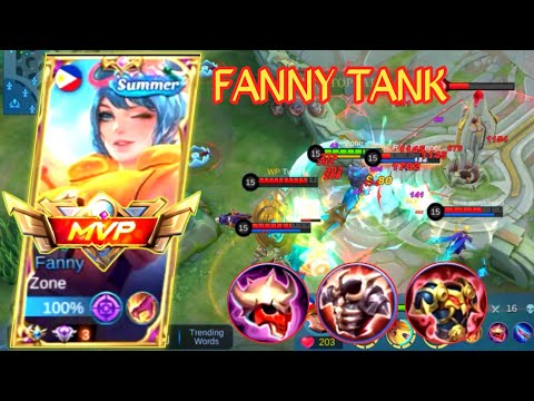 WTF Fanny Build Tank Full Damage | Build Top 1 Global Fanny | Fanny MLBB 🔥