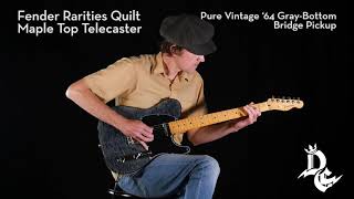 Video thumbnail for Test Drive | Fender Rarities Quilt Maple Top Telecaster by Detroit Guitar