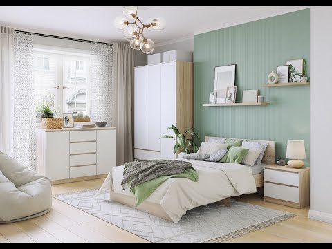 Миниатюра изображения товара Комод MLK Лори 4 ящика (дуб серый/белый)