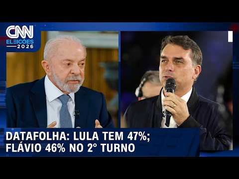 Datafolha: Lula e Flávio tem empate técnico em possível disputa pelo 2º turno | CNN ELEIÇÕES