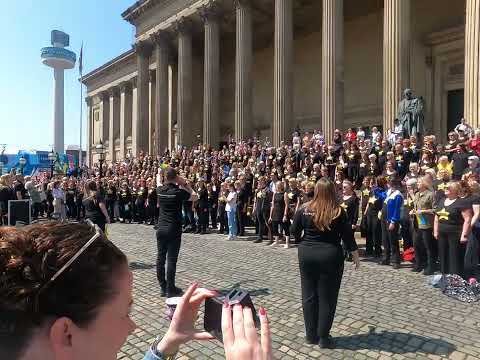 Rock Choir - With A Little Help From My Friends Flashmob - St George's Hall